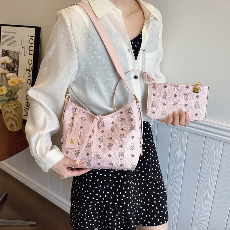 

Parisian Chic Crossbody Handbag - Solid Color Tote With Vintage Charm & Superstar Approved