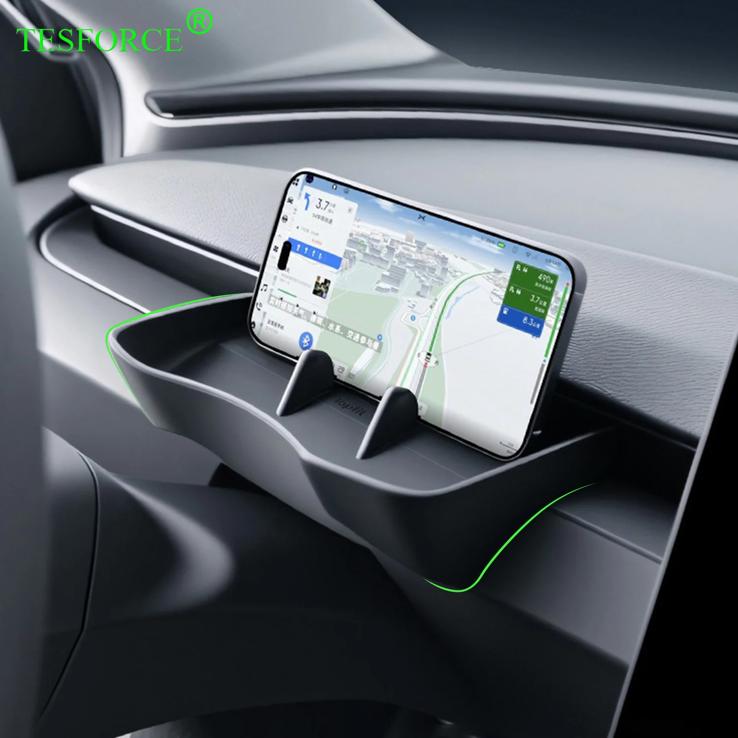 

For Tesla Model Y Juniper Steering Wheel Phone Holder Instrument Panel Glasses Pocket Model 3 Highland Dashboard Air Outlet Box