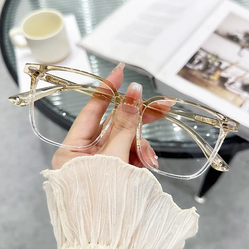 نظارات قصر النظر الشفافة للنساء والرجال مضادة للضوء الأزرق مربع ناقص الديوبتر نظارات بصرية نظارات lrest Ópticos