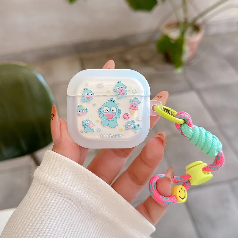 Cute Cartoon Sanrio Pom Pom Purin Hangyodon Earphone Case For Airpods 1 2 3 4 Pro 2 Wireless Bluetooth Headset Protective Cover