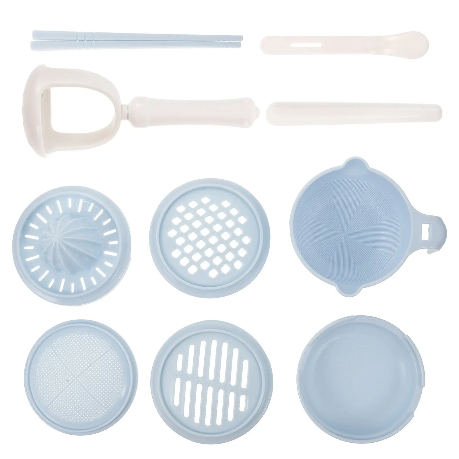 baby-food-grinder-manual-sky-blue-non-slip-base-toddler-food-masher-bowl-citrus-juice-grater-fruits-vegetables-mud-grinding