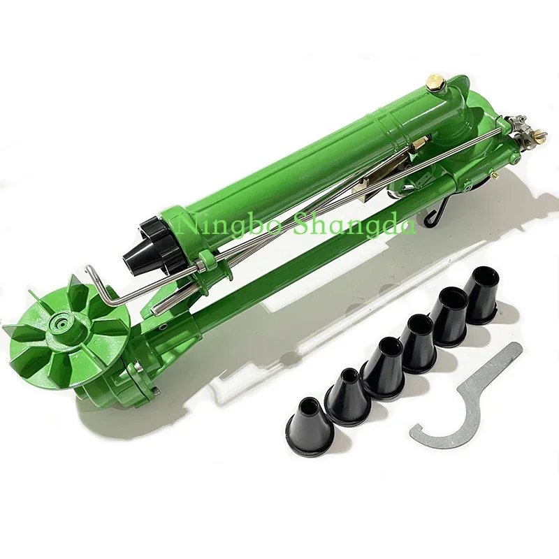 

In STOCK Popular Metal Agriculture Irrigation High-Range 20-41m 1.5" Female Big Rain Gun Sprinkler 360 Gear Drive