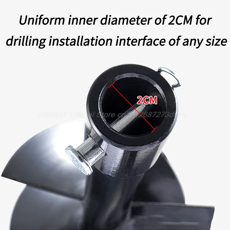 لقمة أرضية مصنوعة من سبائك الشفرة المزدوجة مصنوعة من فولاذ المنغنيز، تصميم حلزوني عالي الطاقة لأعمال الحفر الأرضية الاحترافية