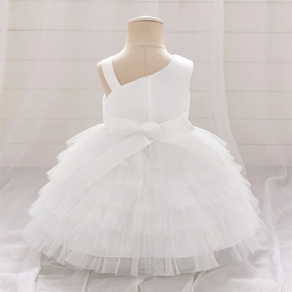 Elegantes lila Blumen-Hochzeits-Prinzessin-Kleid für Mädchen, Baby, Vintage-Spitze, Geburtstagskleid, Kleinkind, Mädchen, Schleife, Sommermode, Kleider – Detail 7