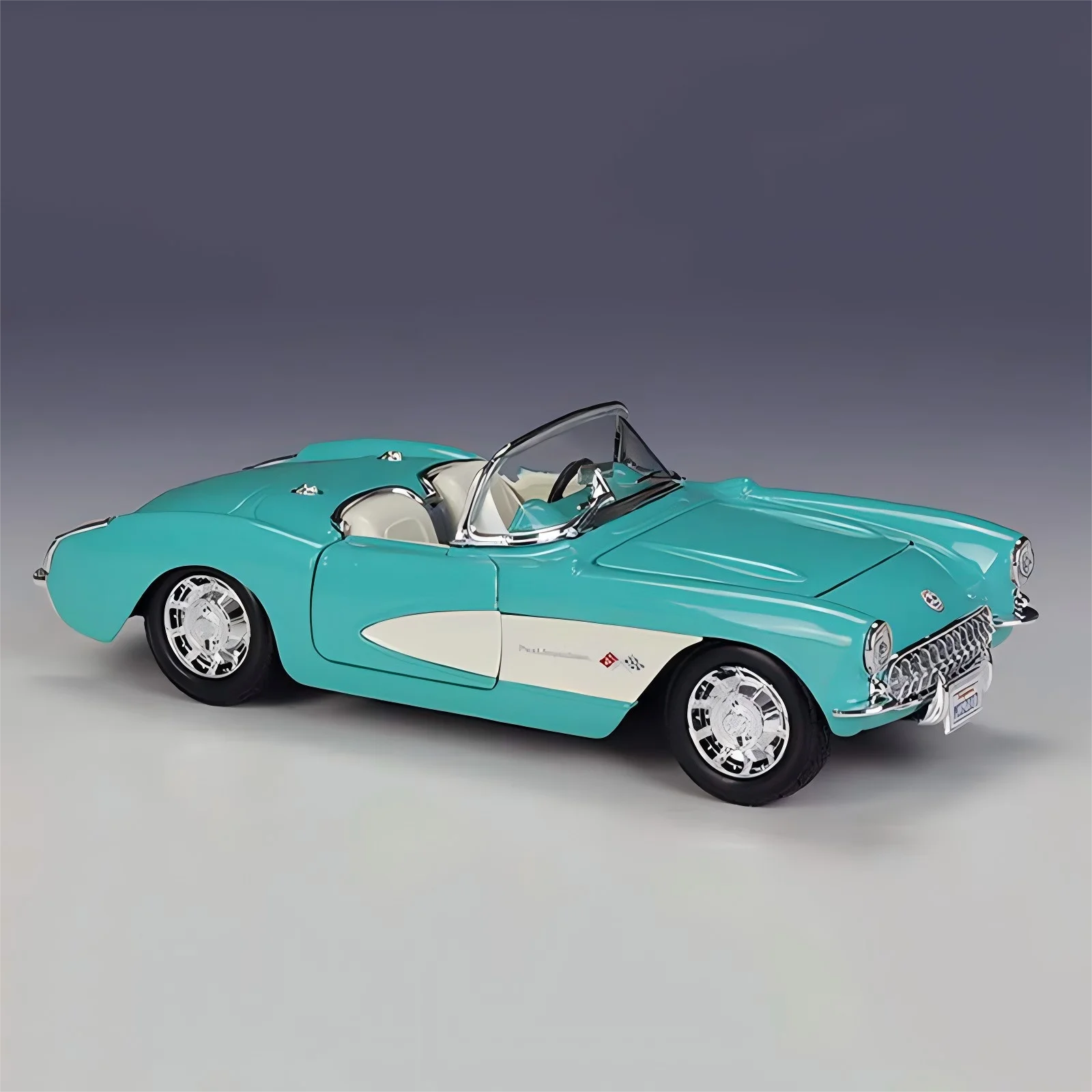 New Product In Stock Maisto 1:24 Chevrolet 1957 Corvette Alloy Miniature Diecast Model Chevrolet intage vintage car Toys Gift