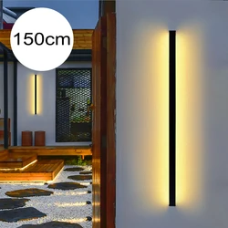 Wall Lights Modern Waterproof Outdoor Porch Lights Straight Line LED for Bedroom Living Room Background Decor Kitchen lamp