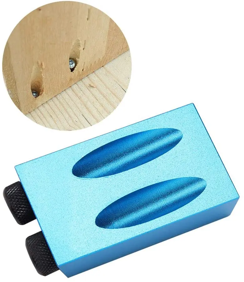 Woodworking Tools Pocket Oblique Hole Screw Jig Locator Drill Bits 15 Degree Angle Drill Guide Set Hole Puncher Carpentry Tools