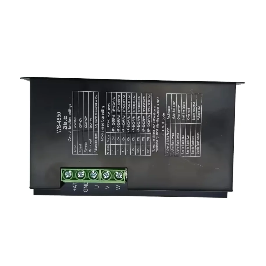 Speed Control Stable Operation 20V-55V 50A Brushless DC Motor Controller Driver Hall Pwm