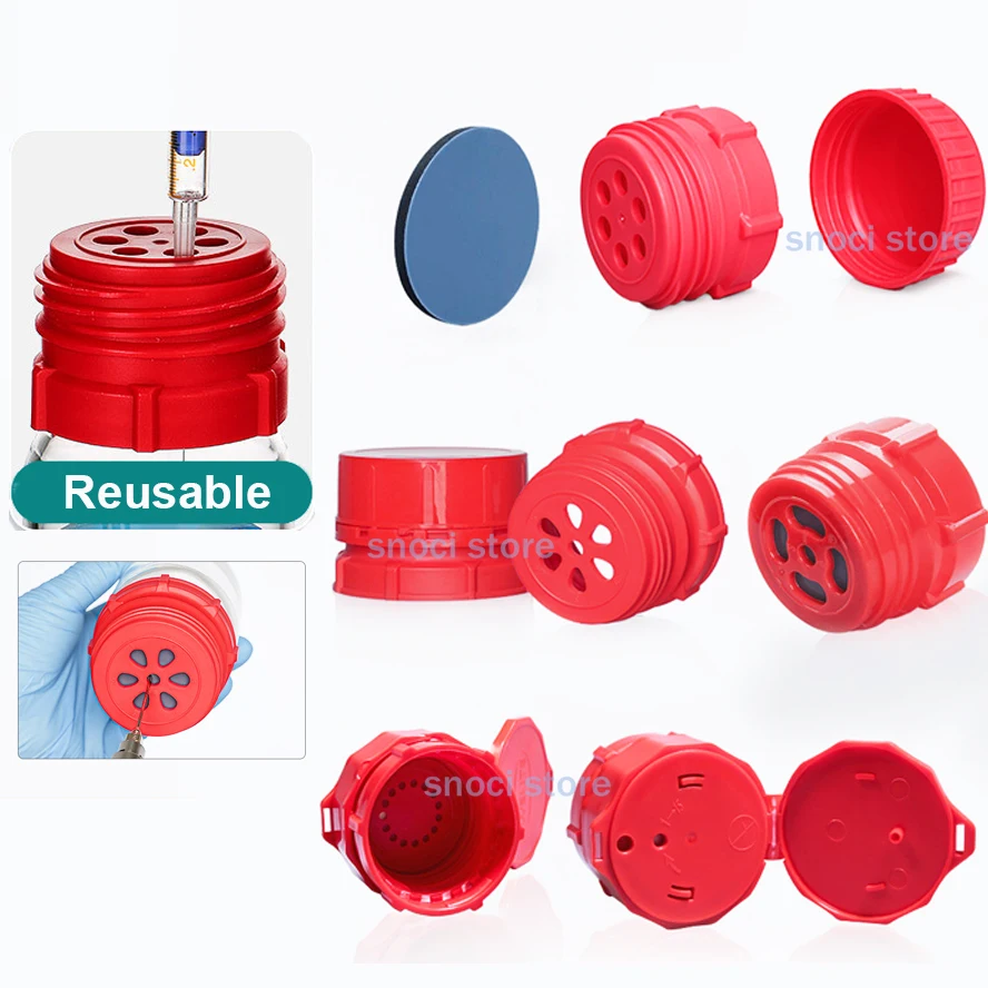 Butyl lithium bottle cap 4/6/7/15-hole sampling bottle cap headspace bottle cap GL45 n-butyl lithium special bottle cover for la
