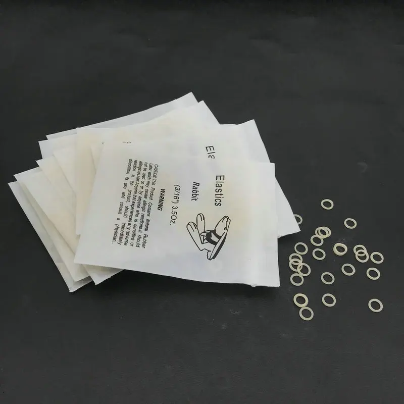 10packs/1000pcs Dental Elastic Rubber Bands Orthodontic Braces bands  3.5oz/5Oz/6.5Oz Dental Orthodontic Product