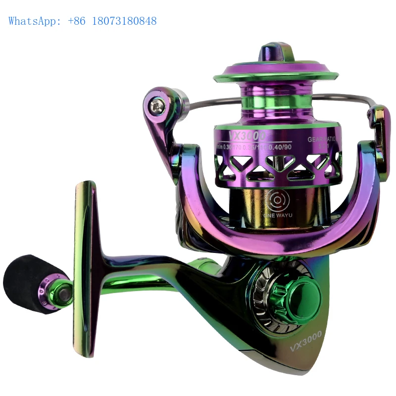 

2000-7000 Series Spinning Reel 11-21KG Max Drag Metal Fishing Reel Freshwater Colorful Fishing Wheel