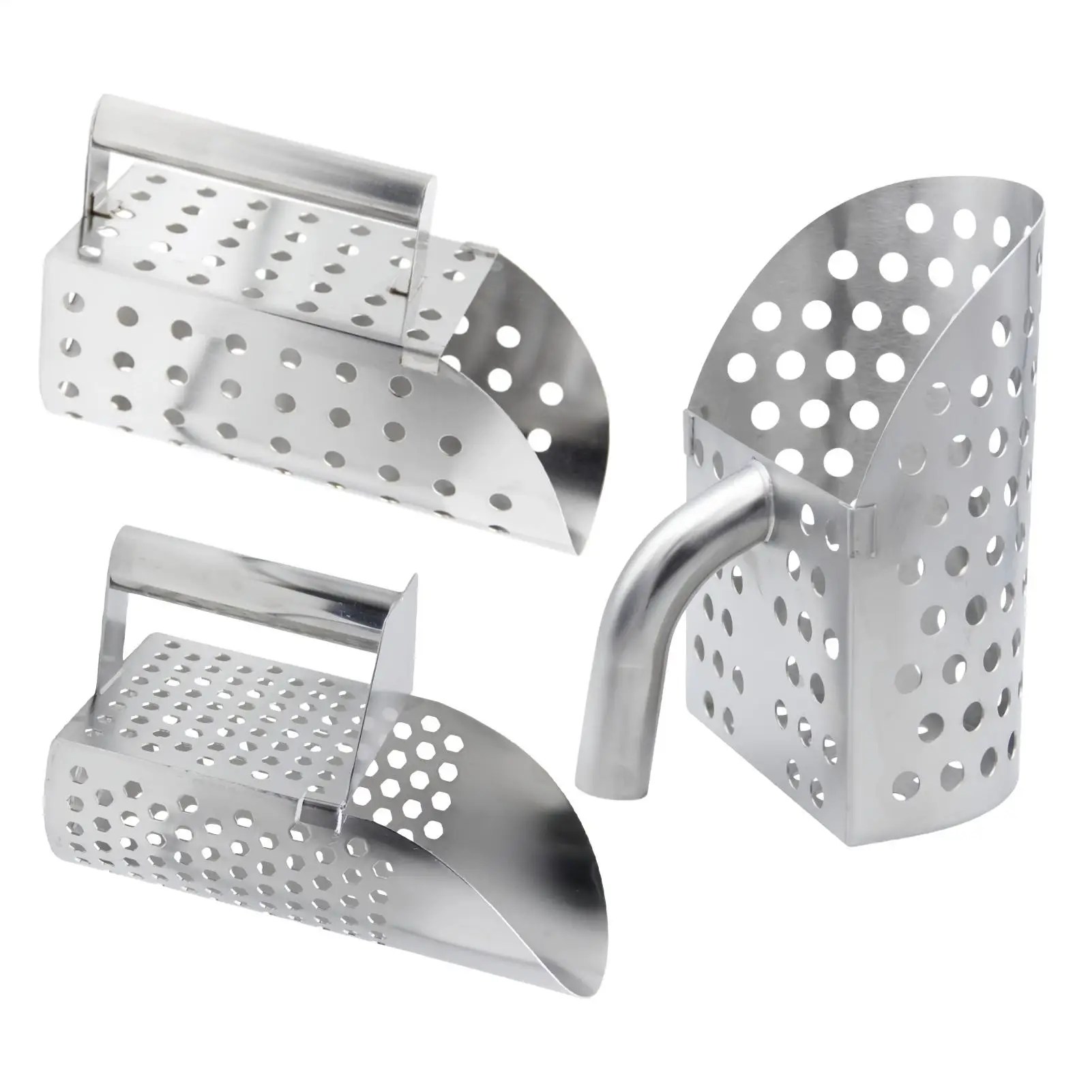 Sand Scoop Stainless Steel Rustproof Shell Sifter Beach Sifter Metal Detector For Treasure Hunting River Coastline Shallow Water