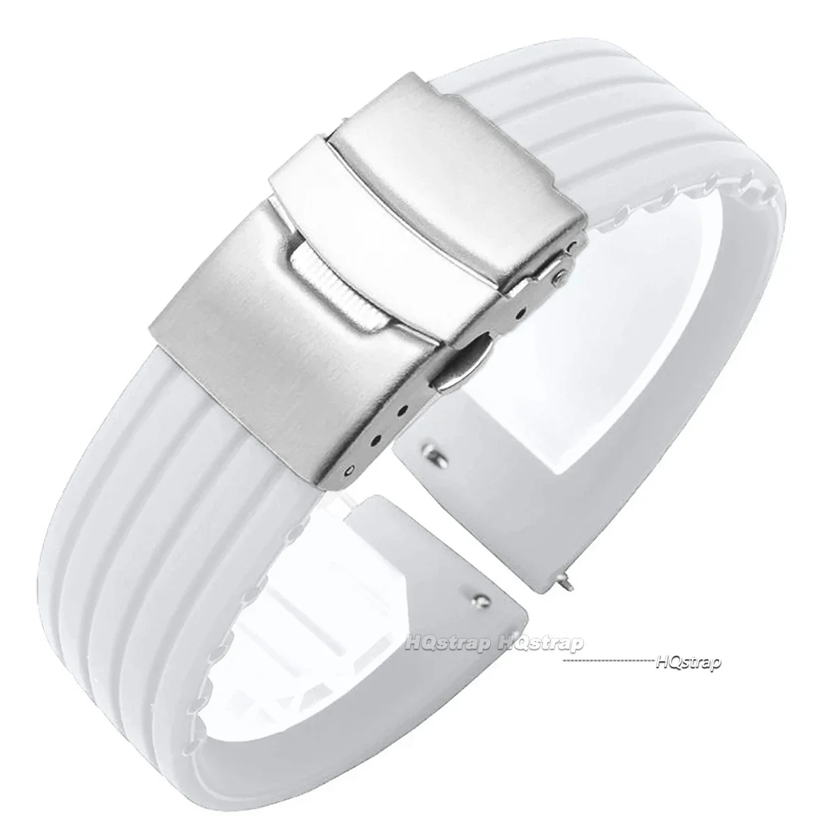 Silikonkautschuk-Uhrenarmband mit Faltschließe, 18 mm, 20 mm, 22 mm, 24 mm, für Omega-Uhr, Ersatzarmband für Seiko-Sportarmbänder