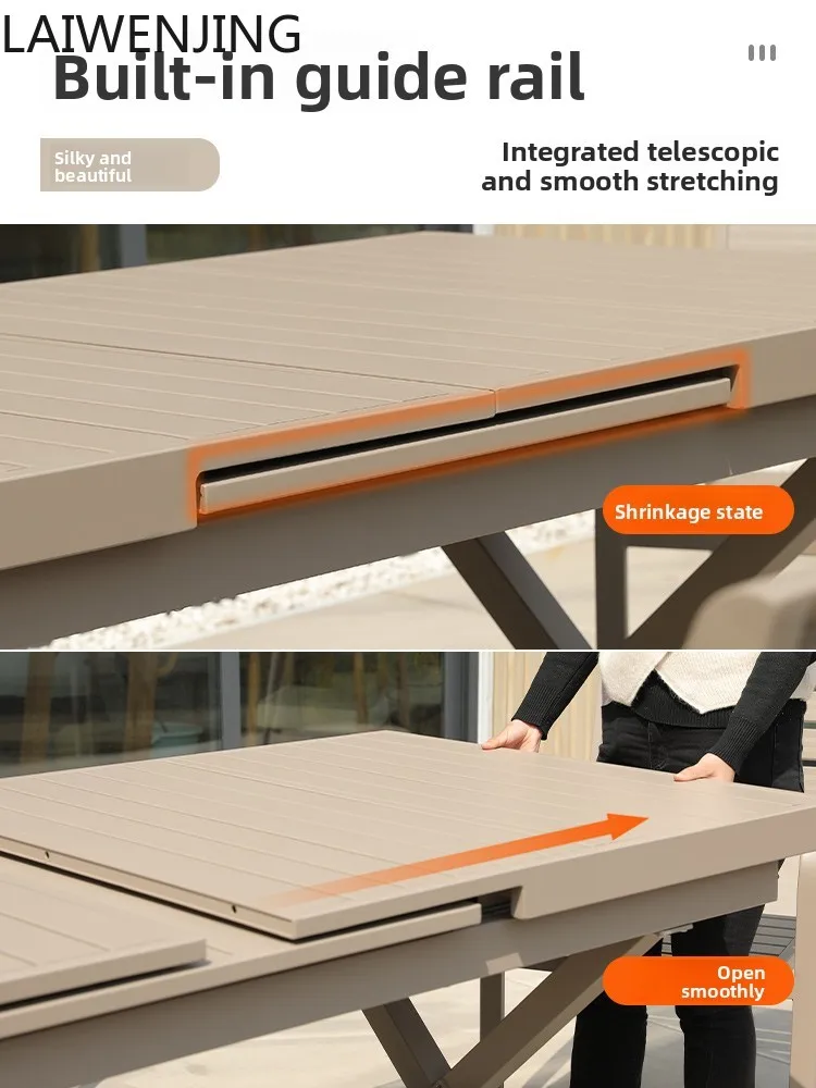 LYY  outdoor Nordic leisure table and chair combination outer pendulum waterproof sunscreen table and chair