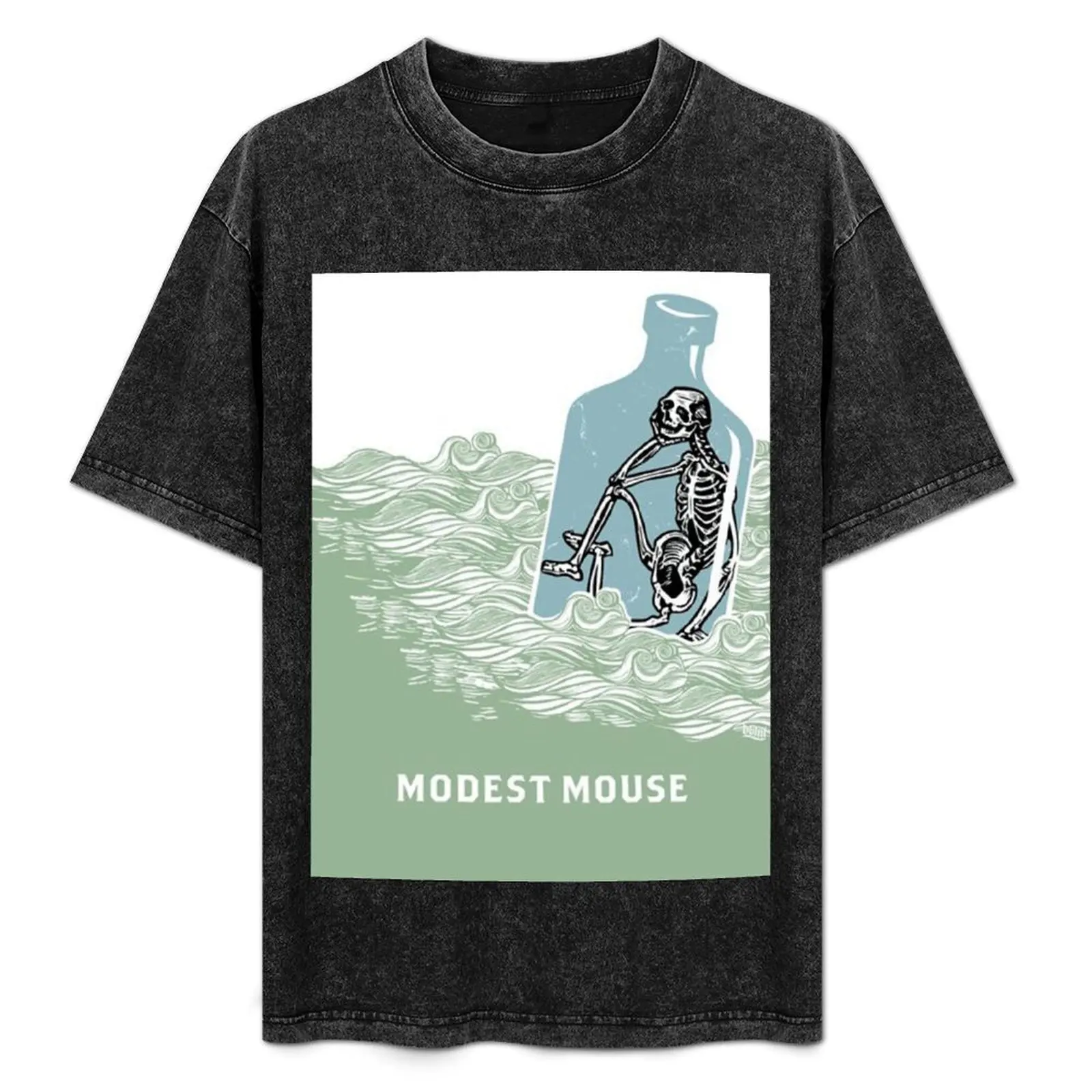 Modest Mouse Bottle T-Shirt Basic Solid Tee for Daily Use