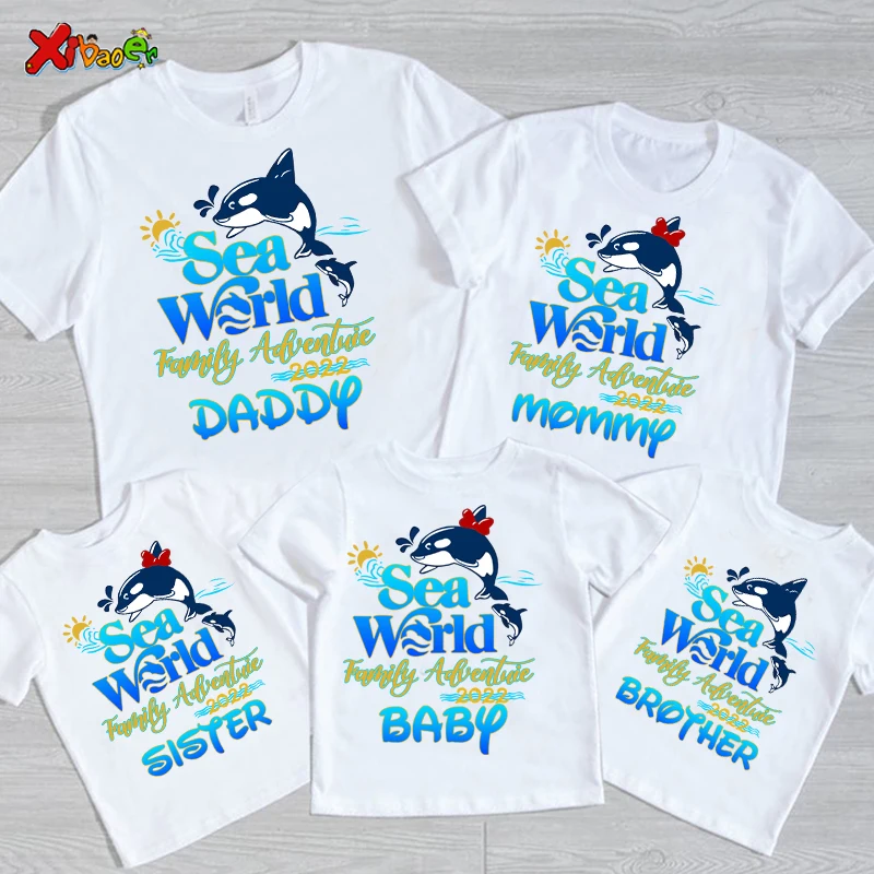 

Seaworld 2025 Shirt Vacations Shirt Girl Family Adventure Matching Shirt Vacation Trip Outfits Mom and Daughter Matching Clothes