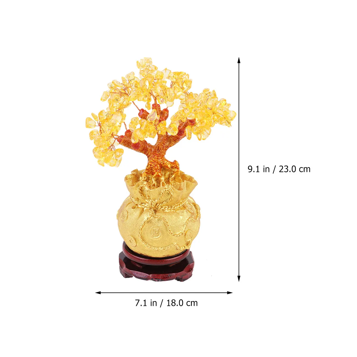 

Crystal Prosperity Symbol Tree Decoration Wealth Gift Home Office Money Tree Desktop nament Decor Statue