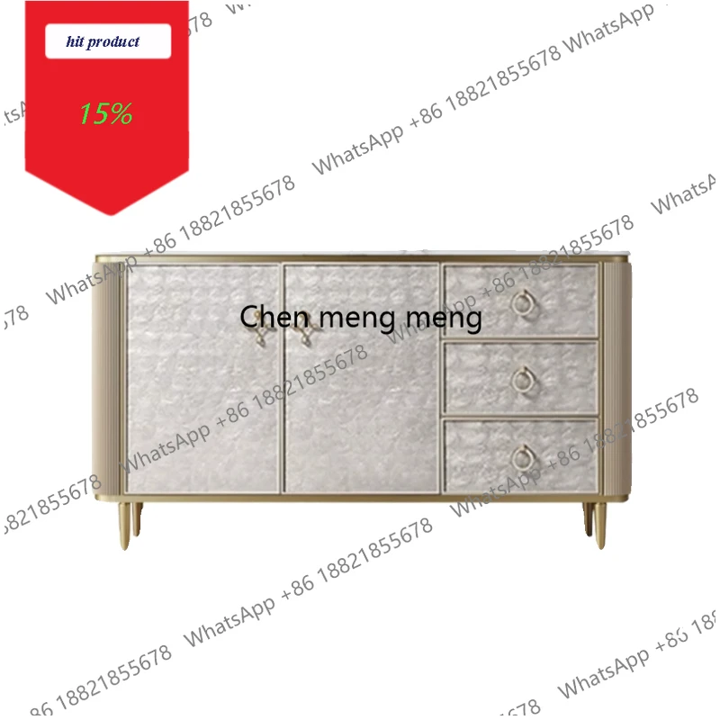 M02 Modern shell dining side Household living room chest cabinet Locker Storage furniture multi organizer box luxury door cabine