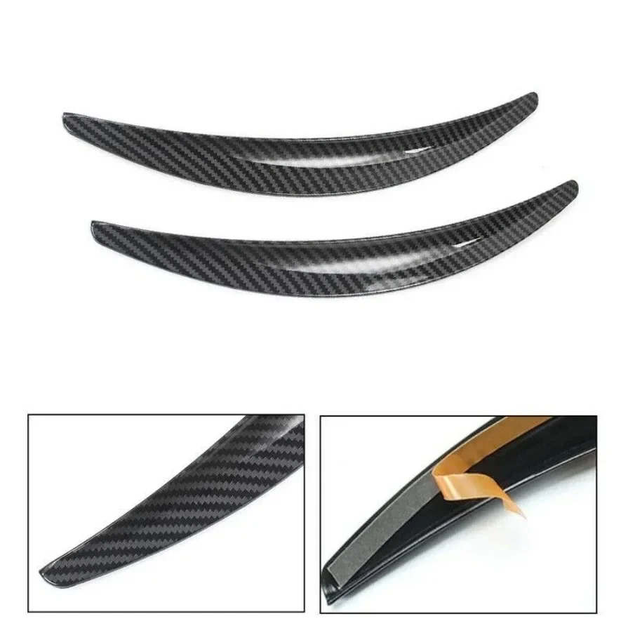 4pc Carbon Fiber Appearance Car Modified Wheel Eyebrow Arch Trim Lips Strip Fender LOOK Flares