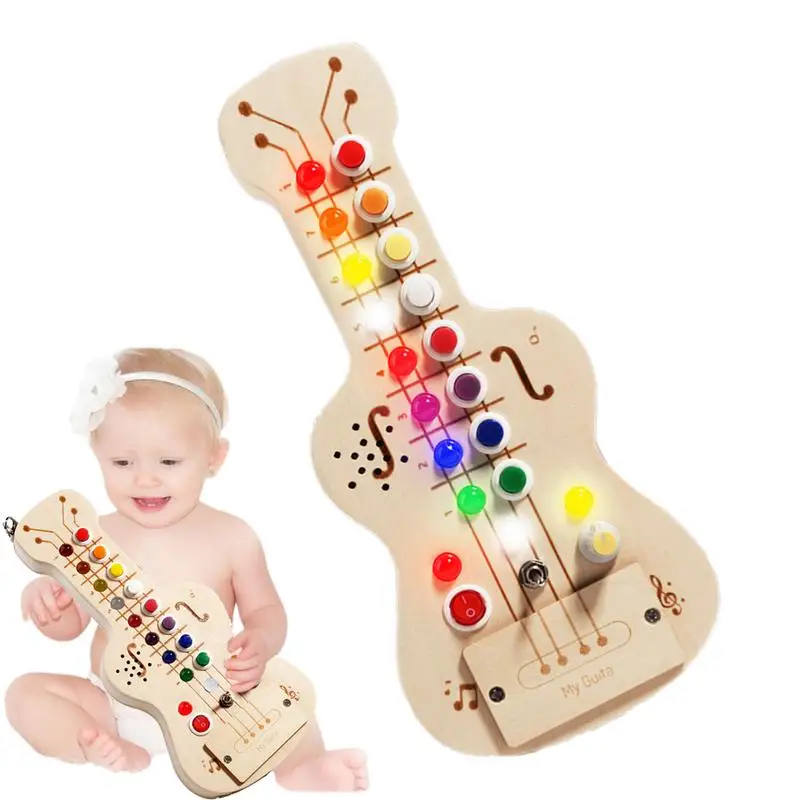 

Sensory Board With LED Light Sensory Activity Board With LED Light Wooden Toddler Sensory Toys Activity Board Educational Toy