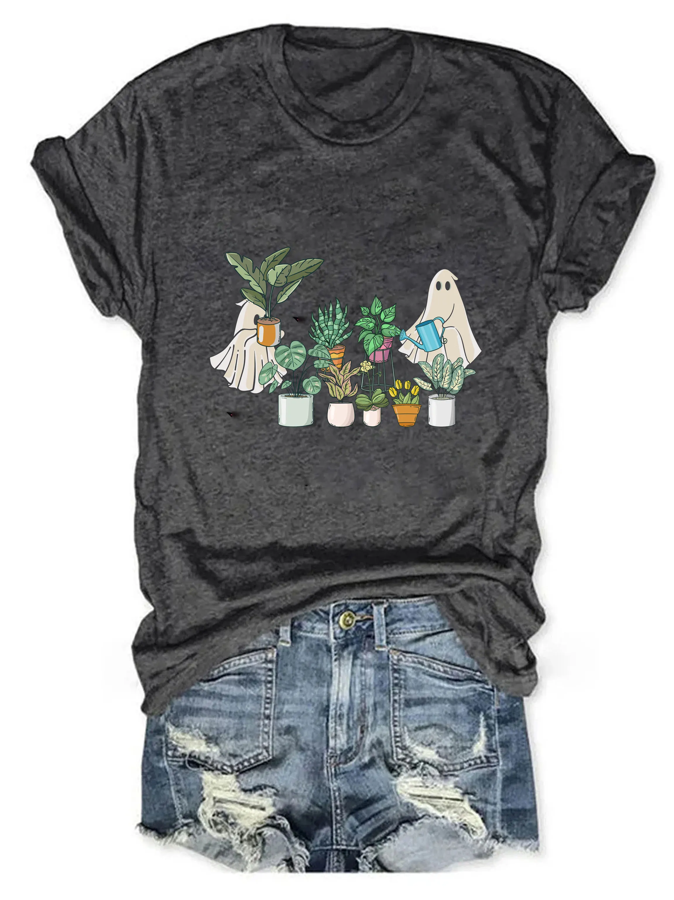 

Ghost Plant Shirt Halloween Shirt Plant Mama Shirt Plant Lady Tshirt Gardening Tee Gift Halloween Gift