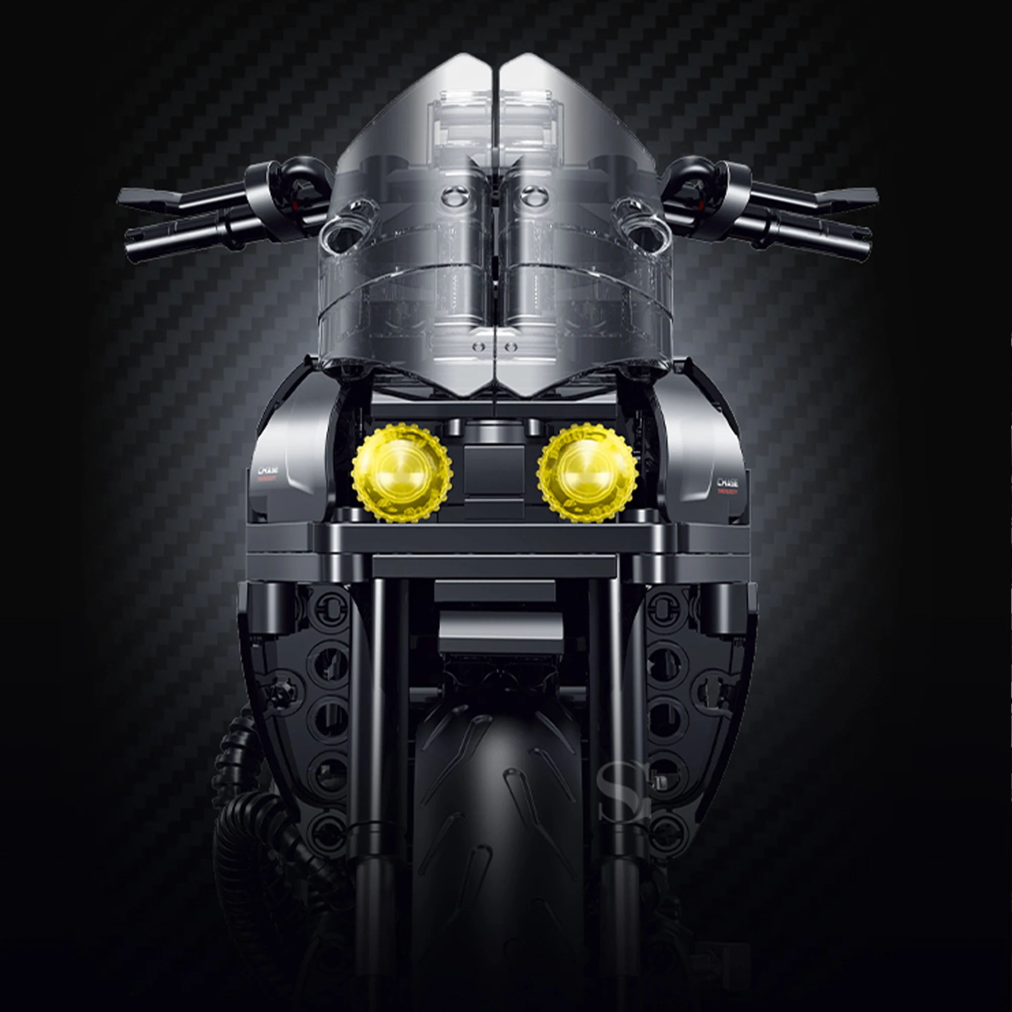 540 قطعة كبيرة الشيطان دراجة نارية بنة 1:8 سرعة التقنية سباق الرياضة دراجة نارية الطوب لعب للأطفال الكبار هدايا عيد ميلاد #3