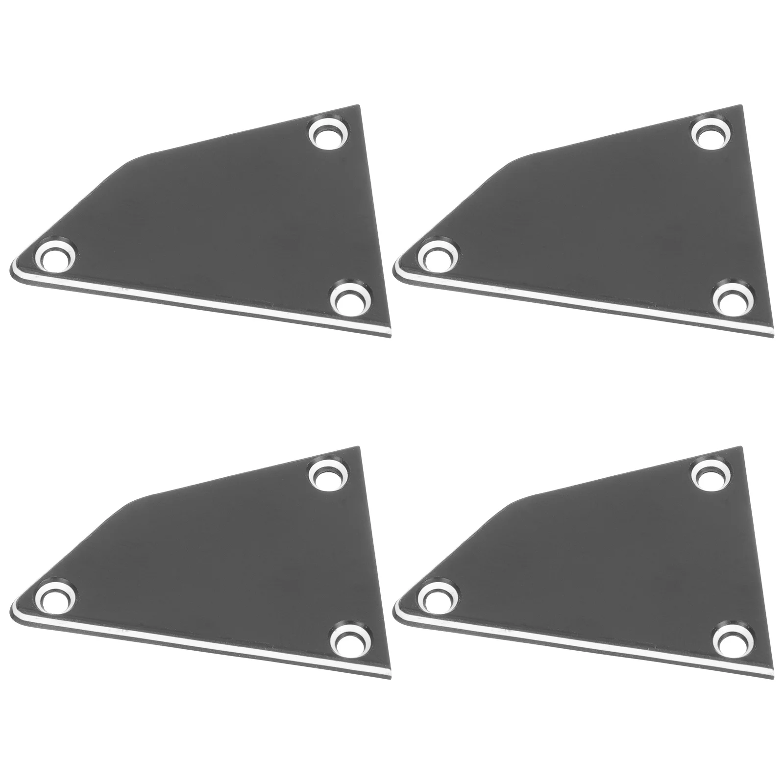 

4Pcs Electric Guitar Truss Rod Covers Premium Sturdy Plastic Replacement Parts Lightweight Portable Guitar Bass Accessories