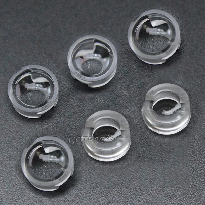 Soczewka LED 13mm 1W 3W 5W wysokiej mocy odbłyśnik podczerwieni świecąca roślina bezpłatny uchwyt 15 30 45 60 90 100 stopni soczewka wypukła