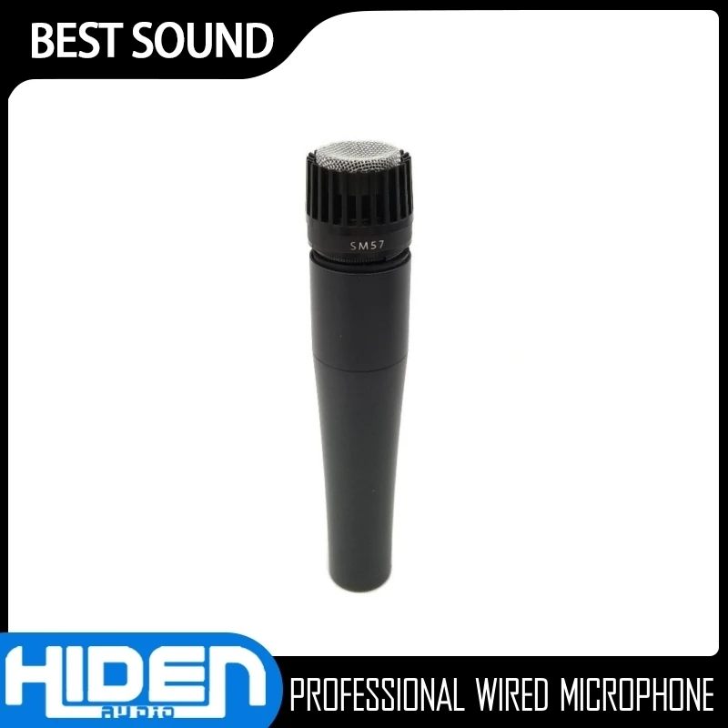 Hot Selling SM57 Cardioid Dynamic Instrument Drum Mic Recording Studio Microfone Vocal Handheld Wired Dynamic Microphone H-SM57