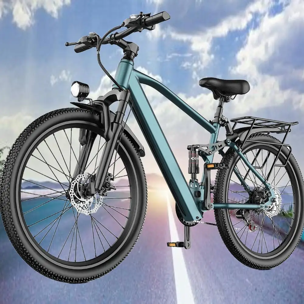 

26" 24" Electric Motorcycles Mountain Bike For Adults With 500W Motor, 374Wh/468Wh Removable Battery, 19 MPH 21 Speed Gears