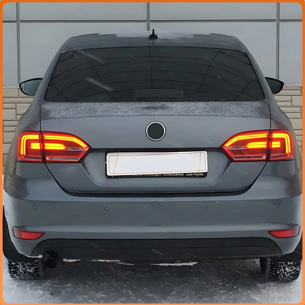 

For 2012-2014 VW Jetta Sagitar Vento LED Car TailLights Assembly North American Style Dynamic Turn Signal Rear Lamps Accessories