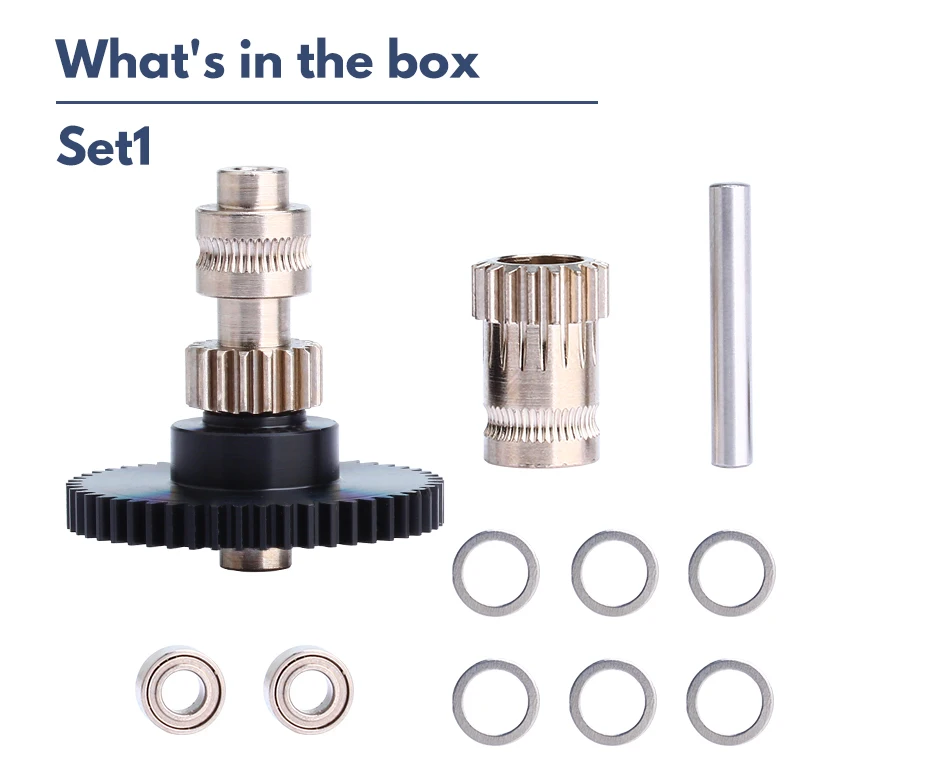 Trianglelab IDG GEAR KIT Integrierte Welle, Direktantriebsgetriebe, gehärteter Stahl, Nickelbeschichtung für DDB Voron Cw1 Cw2 Extruder – Detail 14