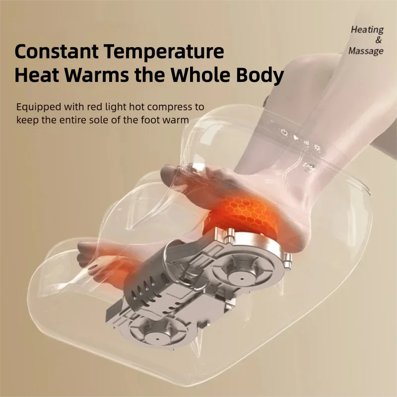 Foot Massage Machine with Heat Air Bag Shiatsu Feet Calf Massager with Remote Control Auto-Off Timers Deep Kneading Relaxation