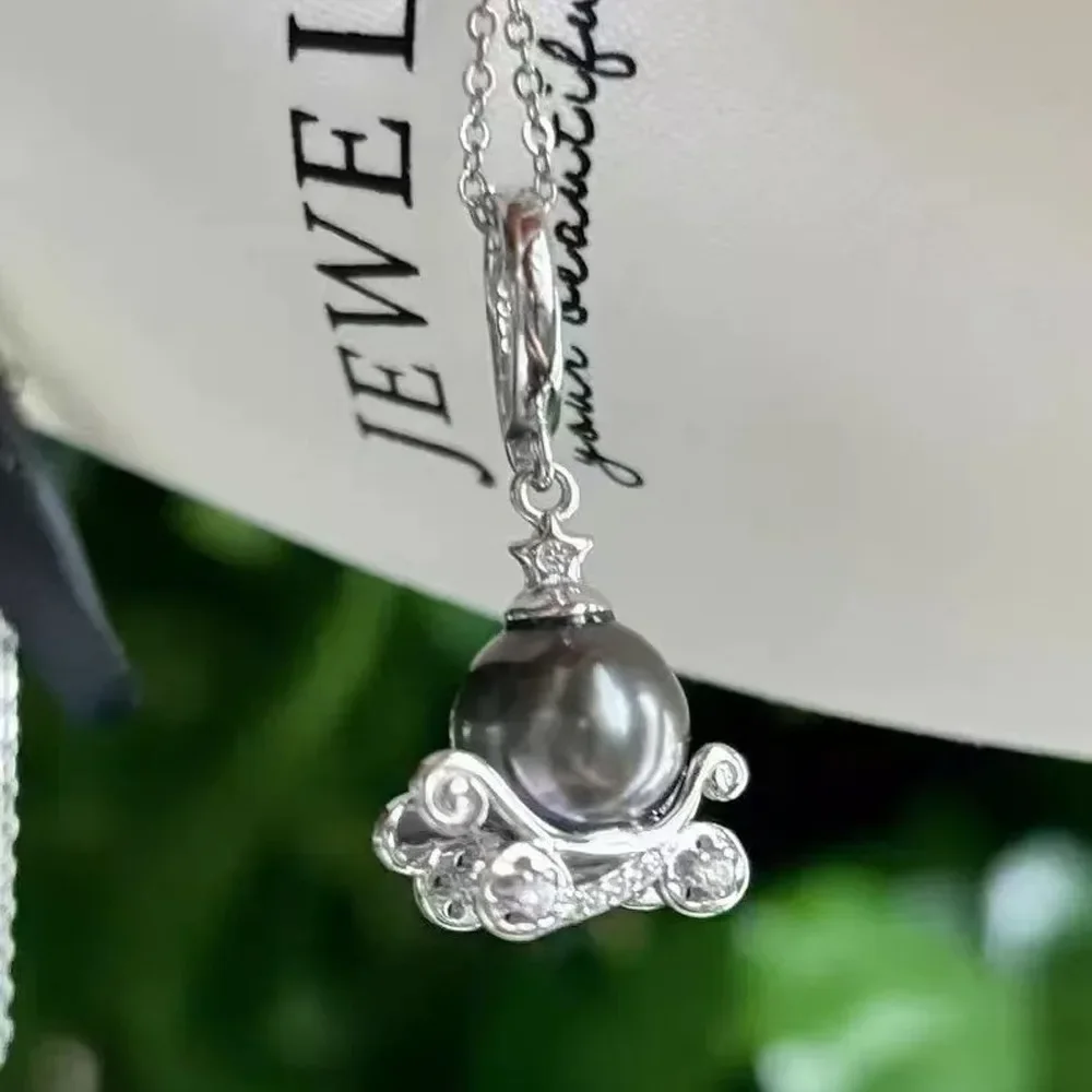 925 Stamped Alloy Gold Plating Pearl Pendant Setting DIY Jewelry Findings, Craft Supplies for Handmade Pendant Accessory