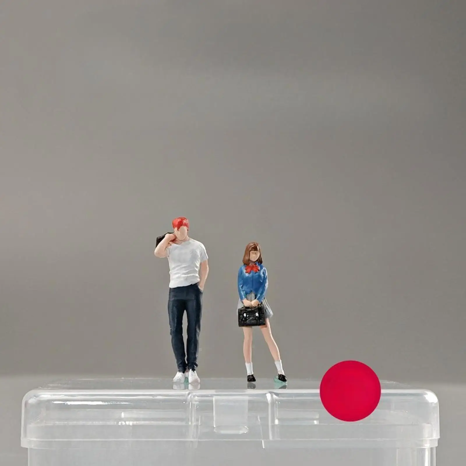 1/64 مقياس نموذج تمثال صور الدعائم نموذج أشخاص صغير لفتاة زخرفة سطح المكتب