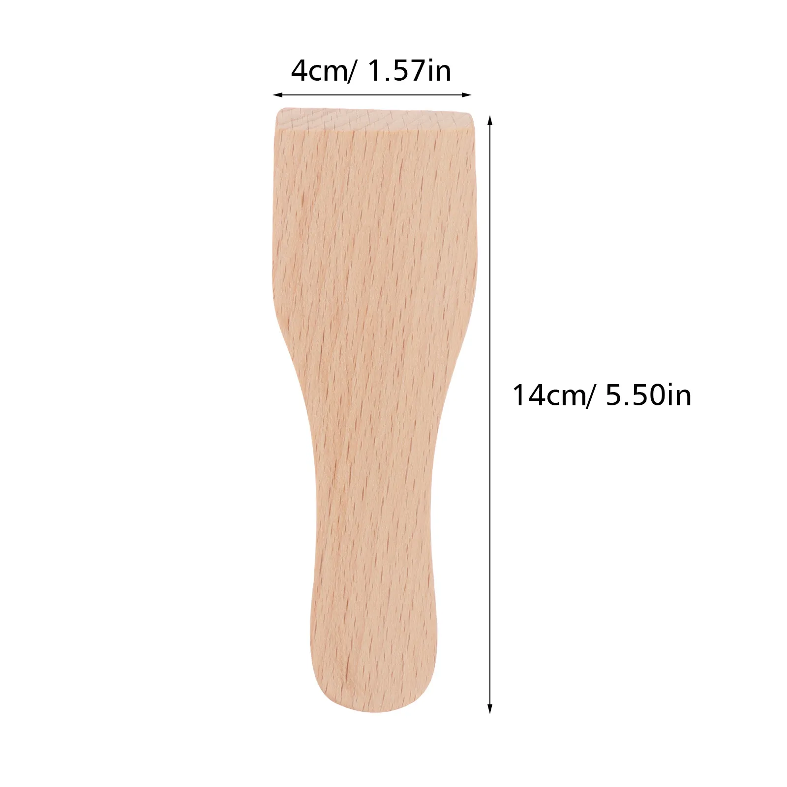 6Pcs Small Wooden Spatula Multi-Functional Wood Scraper Heat-Resistant Kitchen Utensil for Cooking Baking Spreading Cream