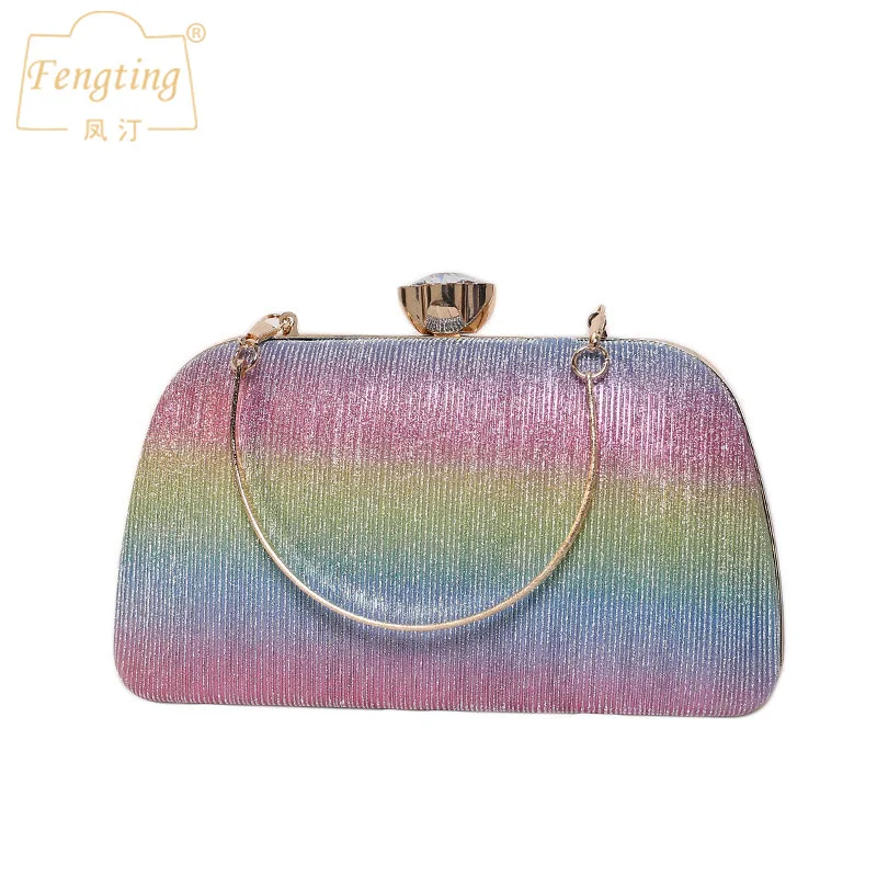 Imagem -06 - Embreagens para Mulheres Bolsas de Noite Bolsas de Casamento Pequeno Partido Elegante Bolsa Feminina Bolsa Preto de Prata Ouro B556 2023