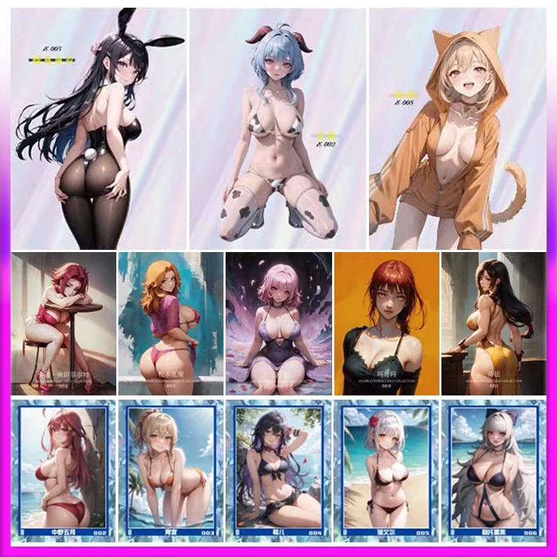 

New Style Limited Sale Sex Goddess Card ACG Goddess Story Big Boobs Bikini Nude Big Ass Girls Wife Cards Collection Waifu Gifts