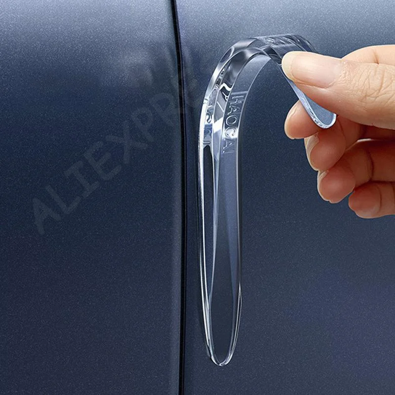 

2Pcs Universal Car Door Bumper Edge Protection Strip Stickers Rearview Mirror Protection Car Sticker Strip Anti-collision Strips