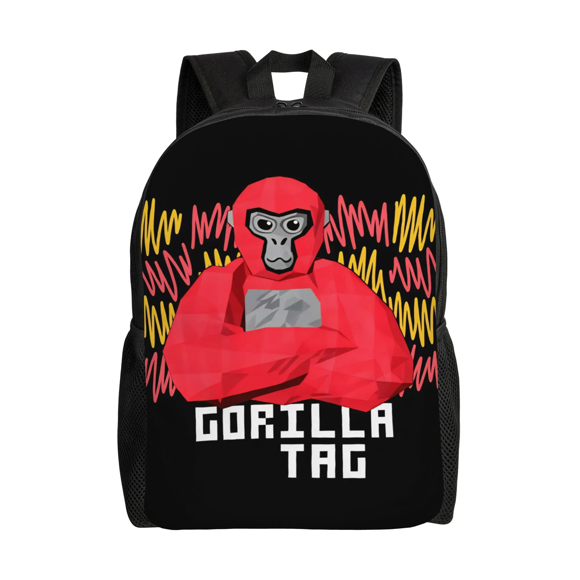 Gorilla Tag Backpack  Outdoor Style Backpacks Student Designer Breathable High School Bags Kawaii Rucksack