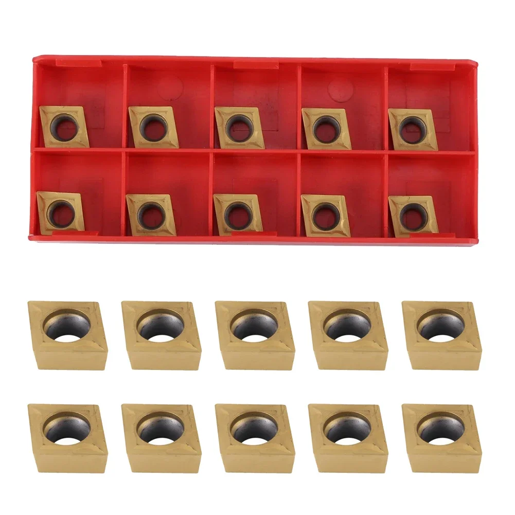 

20 шт. CCMT09T304 CCMT32.51 US735 твердосплавная вставка внешний токарный станок с ЧПУ деревообрабатывающий инструмент аксессуары для оборудования