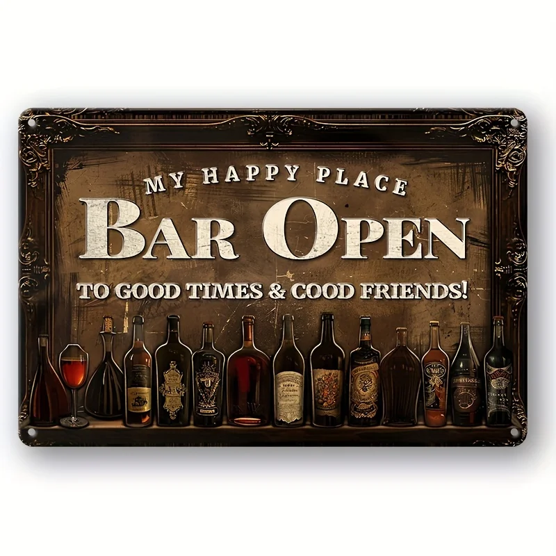  Distinctive Retro Metal Aluminum Sign - Vibrant Wall Art Decor, Vintage-Inspired Garage Restaurant, Cafe, Bar, Club, and