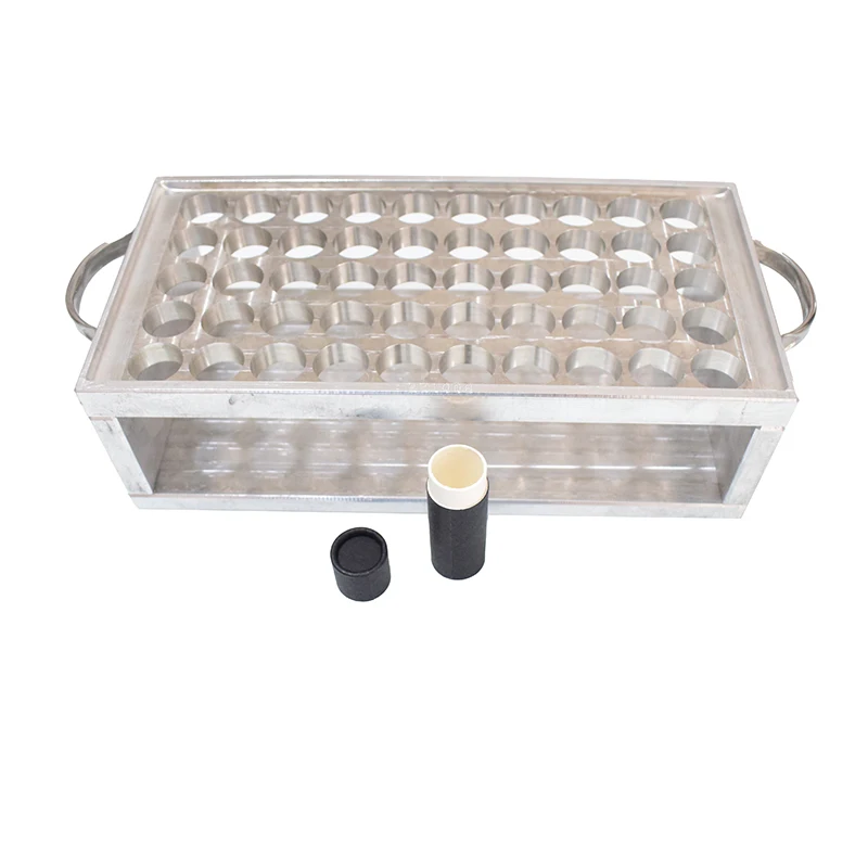 

50-Hole metal cosmetic deodorant stick sesame oil mold tray 22mm