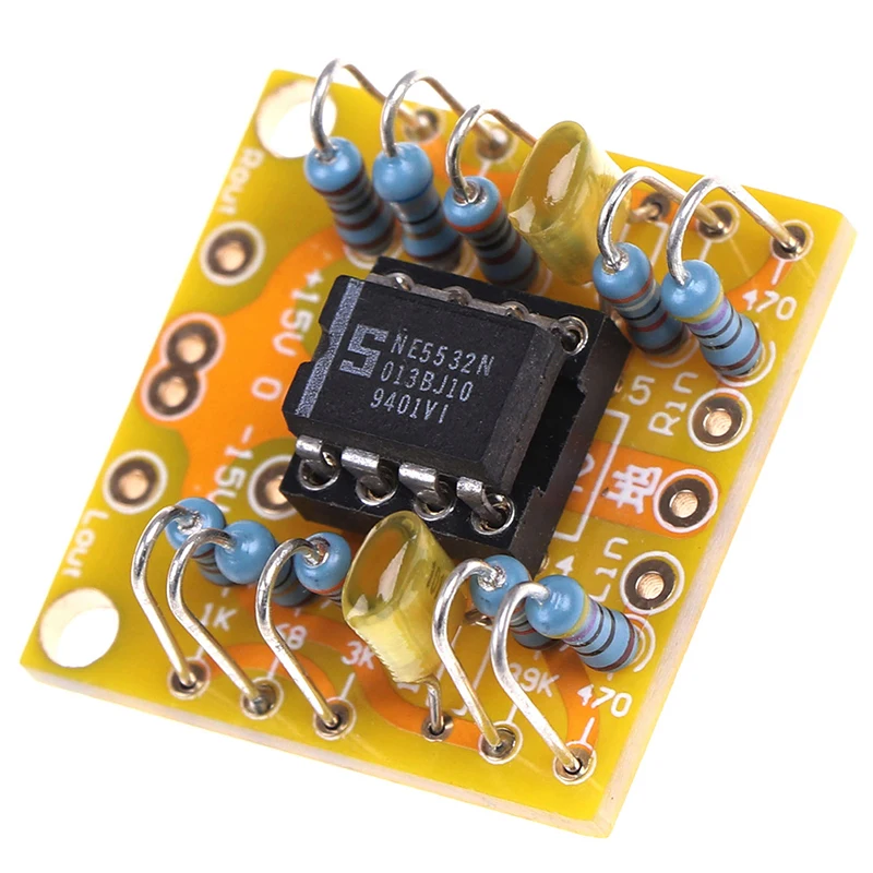 Dual Op Amp Pre-stage 3x DC scheda amplificatore PCB piccola pratica scheda di alta qualità JCDQ41D per NE5532, OPA2134, OPA2604, AD826