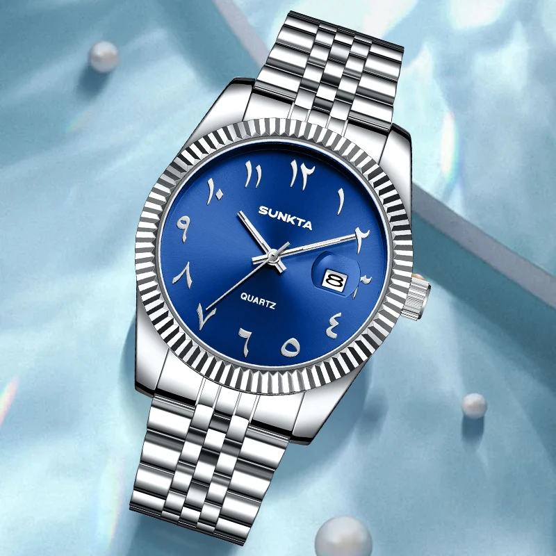 SUNKTA Elegant Classic Woman Watch Fashion Auto Date Luxury Stainless Waterproof Luminous Quartz Ladies Women's Wristwatch Gifts