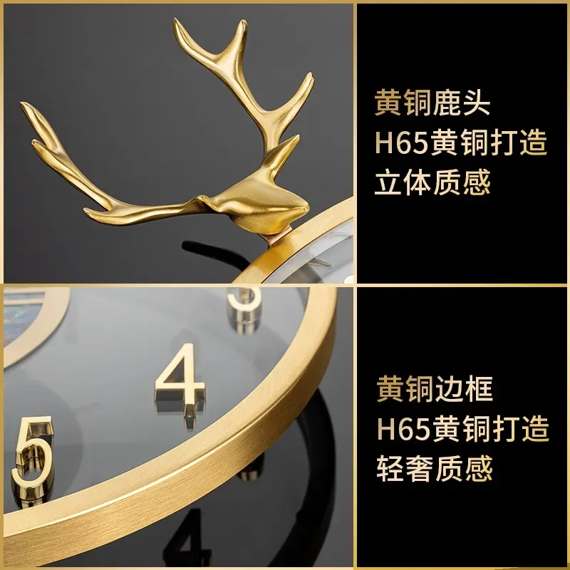 Modern Minimalist Wall Clock for Living Room Decor Creative Light Luxury Home Atmosphere Timepiece Simple Design 2025 New