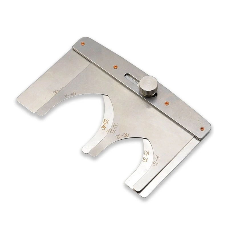 For movable spear tail gauge with strip belt paddling tool stainless steel tape ruler