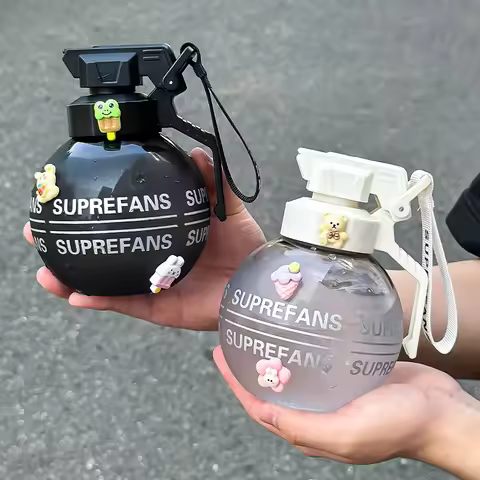 Creative Hand Grenade Water Cup Special-Shaped with Lid New Funny Personality Fitness Gym Camping Outdoor Sports