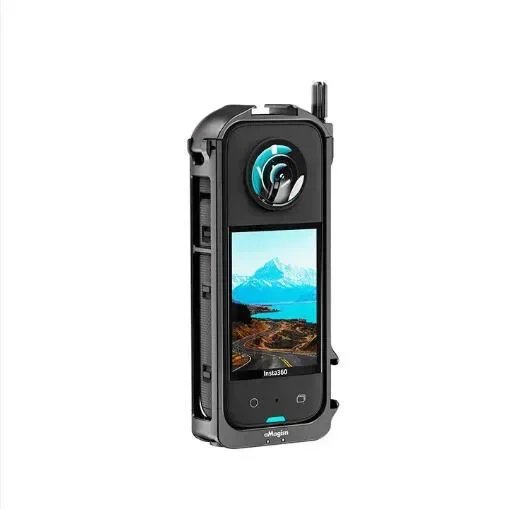

HAFOKO Sport Camera Protective Cold Shoe Case Metal Frame Rabbit Cage With Lens Protection Camera Accessories For insta360 x4