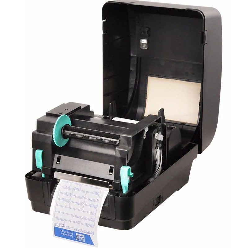 H500E 4inch Label Printer Direct Thermal Barcode Label Printer For The Logistics Industry With Ribbon Printing Cloth Label